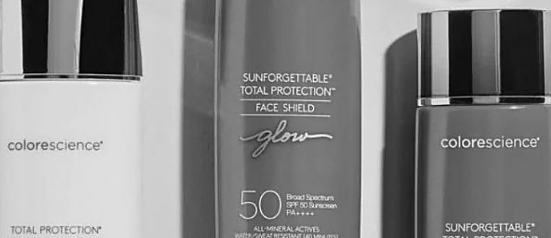 Colorescience Sunforgettable Total Protection face shields and mineral sunscreen